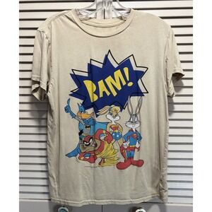 Vintage Looney Tunes Bugs/Taz Graphic T-Shirt Crew Neck Short‎ Sleeve Size M